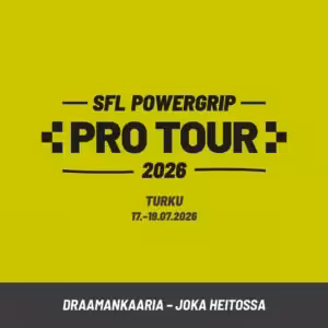 SFL Powergrip Pro Tour Turku | osallistumismaksu 17.-19.07.2026