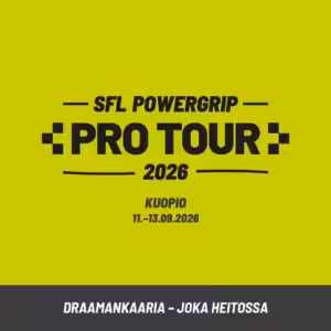 SFL Powergrip Pro Tour Kuopio | osallistumismaksu 11.-13.09.2026