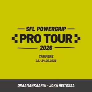 SFL Powergrip Pro Tour Tampere | osallistumismaksu 22.-24.05.2026