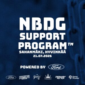 NBDG Support Program™ Sahanmäki | osallistumismaksu 21.07.2026